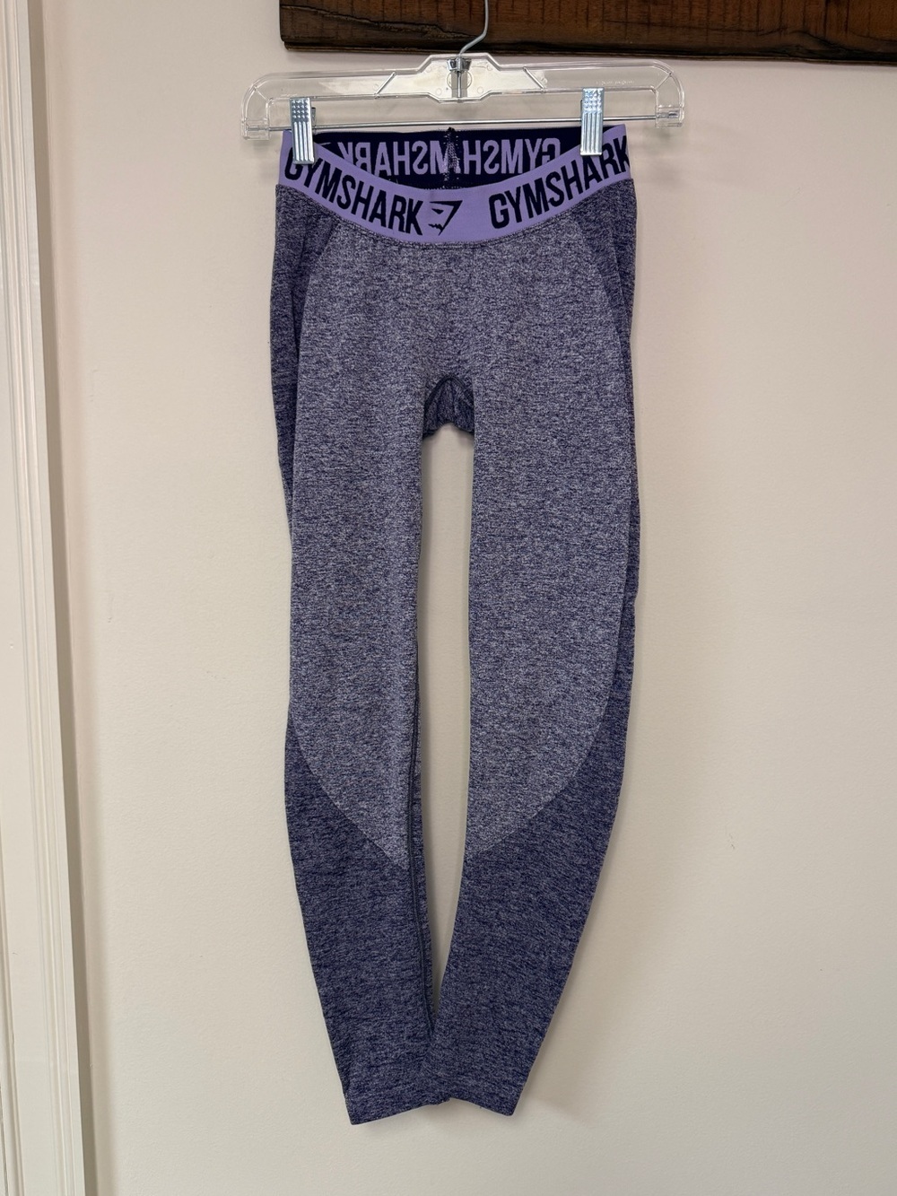 Gymshark: Women's Flex Seamless Leggings, Heather Purple, Size S
